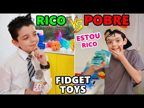 RICO VS POBRE FIDGET TOYS POP IT (Parte 6)