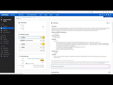 Demo: Sophos XDR Attack Simulation