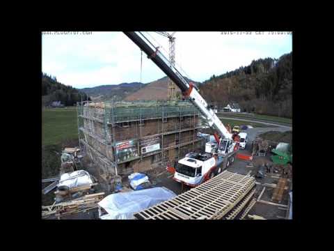 Vogtsbauernhof: Zeitraffer Aufbau Schlössle von Effringen