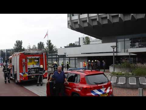 ING bank ontruimd wegens brand