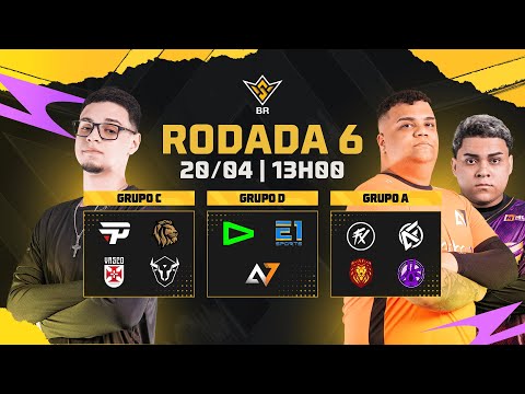 🚨FFWS BR 🏆RODADA 6 - GRUPOS A, C e D | FREE FIRE AO VIVO🚨 #freefire