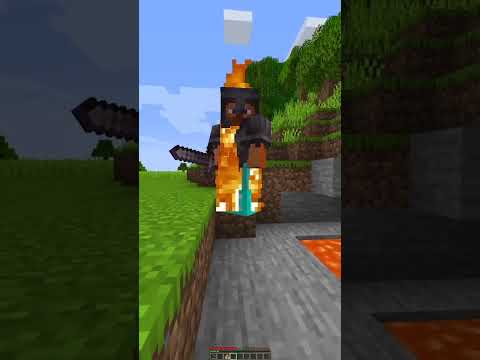 Minecraft: Herobrine Unexpected aid to Steve 🤯 - hell's comin' with me #shorts #minecraft