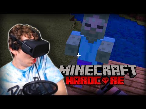 Playing Minecraft VR for the First Time!