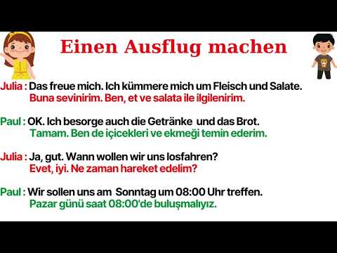 A1 A2 B1 Deutsch Almanca Gemeinsam Etwas Planen einen Ausflug machen