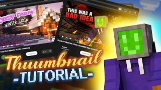 How I Make Minecraft Thumbnails for a Series (Full Workflow)