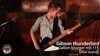 Video thumbnail for review (In The Mix) - Gibson Thunderbird / Gallien Krueger mb 115 by AmpsOnAir