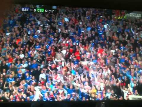 Rangers 3-2 celtic Ibrox rocking as Gers fans do the bouncy 25/03/12
