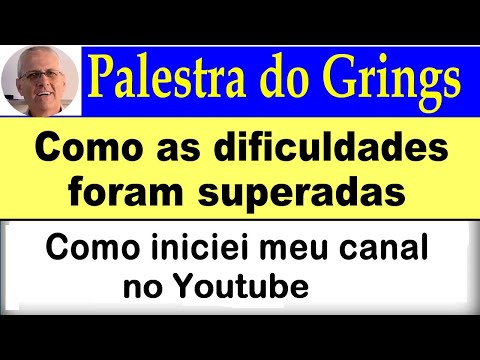 GRINGS' Presentation - How I overcame difficulties and started my YouTube channel.