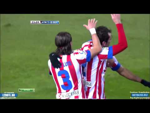 Gol de Diego Costa (Atlético de Madrid 1 - 0 Deportivo de la Coruña