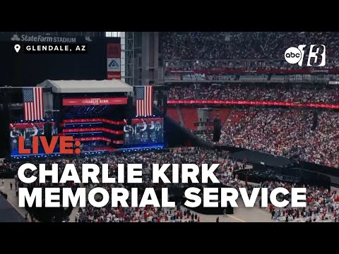 LIVE: Public memorial service for Charlie Kirk