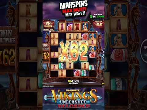 Thumbnail for video: WORLDS FIRST MAX MAX MAX!! VIKINGS MEGAWAYS RELOADED MONSTER! #slots #casinogame #gambling #casino