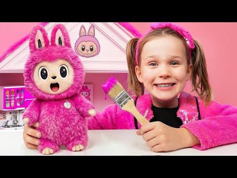 Wer hat das beste LABUBU-Zimmer gebaut? Pink vs. Blau DIY-Challenge!