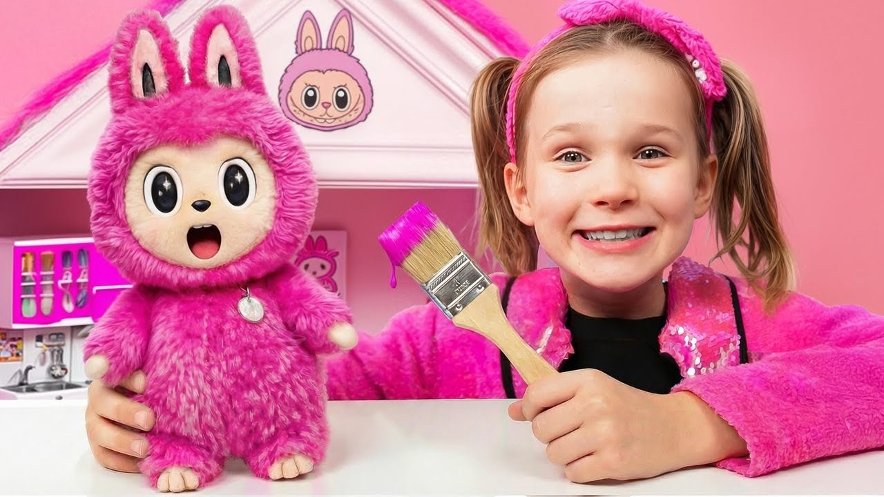 Who Built the Best LABUBU Room? Pink vs Blue DIY Challenge