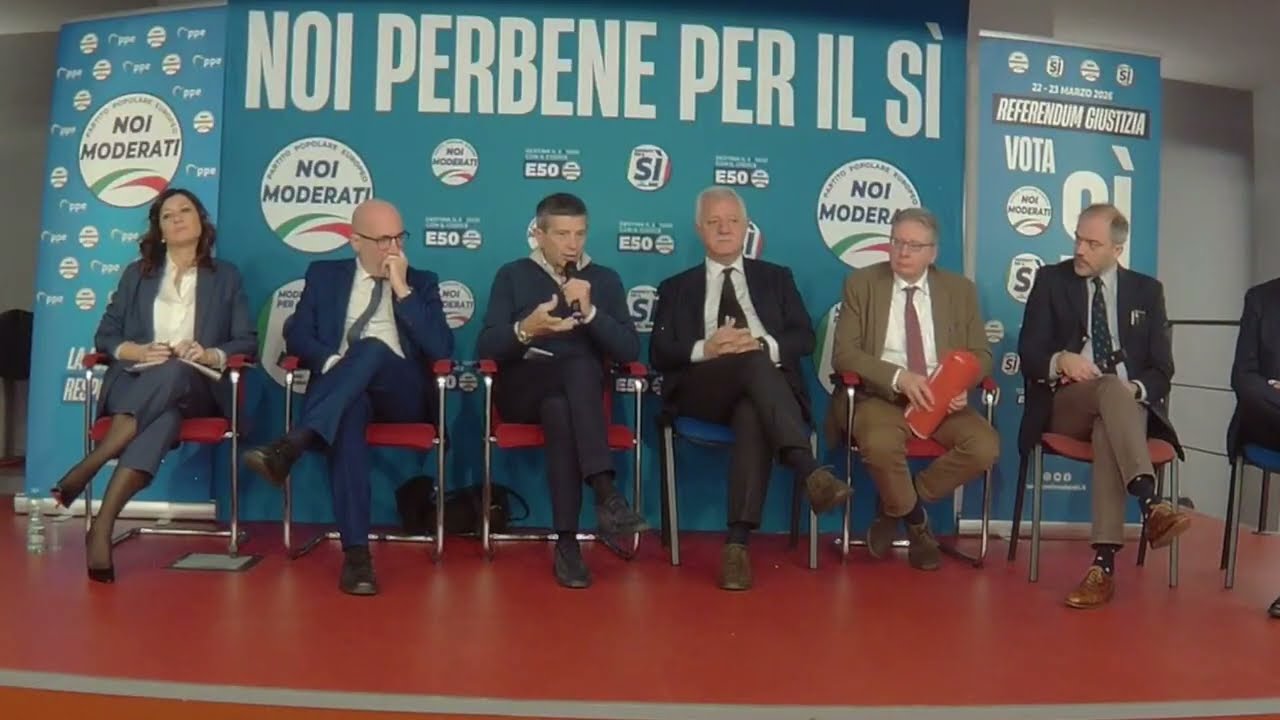 MAURIZIO LUPI INTERVIENE AL DIBATTITO SUL REFERENDUM DELLA GIUSTIZIA PROMOSSO DA NOI MODERATI