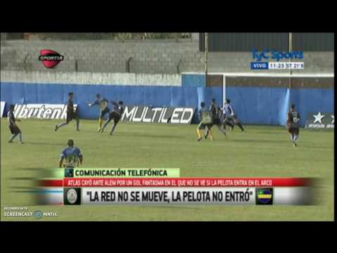 El gol "fantasma" con el que Alem venció a Atlas en el Puga