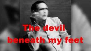 Marilyn Manson - The devil beneath my feet (Only Lyrics) - New Song - The Pale Emperor