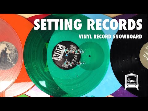 Every Third Thursday : Setting Records : Vinyl Record Signal Snowboard