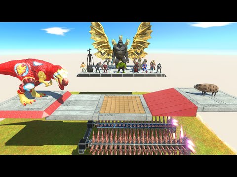 Trap The Pig Deadly Wooden Bridge #01 - Animal Revolt Battle Simulator