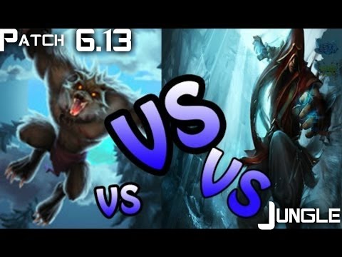 League of legends - S6 - Patch 6.13 - Lee sin vs Warwick Jungle full gameplay.