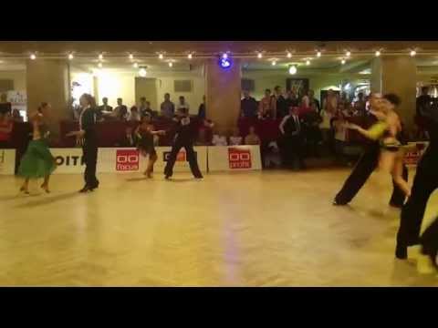 Marek Polacek and Sarka Kotatkova Prague WDSF World Open 2014 - 2nd. round Samba
