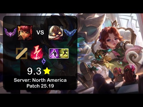 Annie Mid vs Corki - NA Master - Patch 25.19
