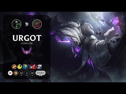 Urgot Jungle vs Graves - KR Master Patch 14.4