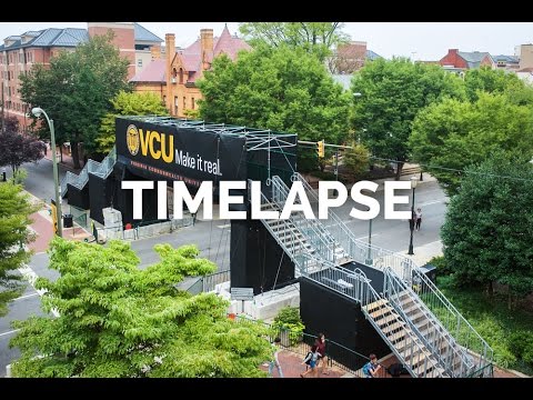 UCI Road World Championships Pedestrian Bridge Timelapse