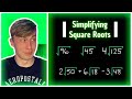 How To Simplify Square Roots || Algebra 1