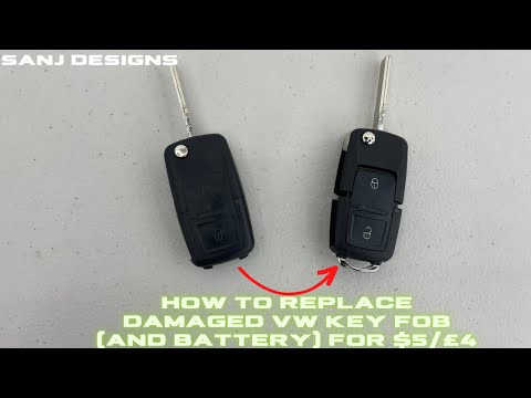 How to replace damaged VW Key fob for $5/£4 (and replace battery) | Part 3 | T5 Camper Conversion