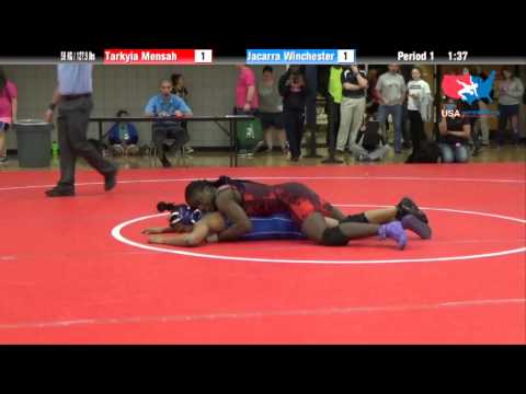58 KG Finals - Jacarra Winchester (Missouri Valley) vs  Tarkyia Mensah (Wayland Baptist)