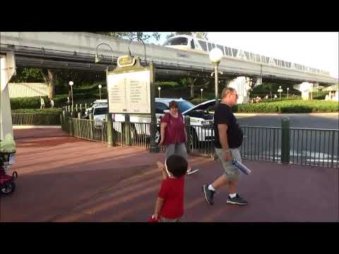 Jack tries to catch the Disney monorail!