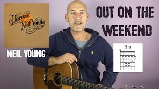 Neil Young - Out on the weekend - Guitar lesson by Joe Murphy