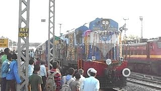 preview picture of video 'First Train on newly Converted NG to BG Line on Ankleshwer Rajpipla Section'
