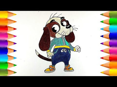 Cómo dibujar y colorear al Perro Batata de Michi-guau | Dibujos para niños