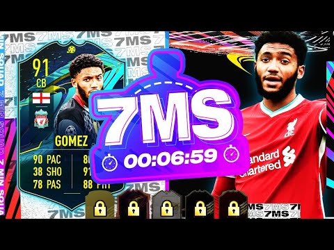 BEST CB ON FIFA!? 91 PLAYER MOMENTS JOE GOMEZ 7 MINUTE SQUAD BUILDER - FIFA 21 ULTIMATE TEAM