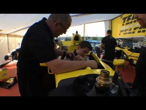 Jack Aitken getting fitted to his new ride!!