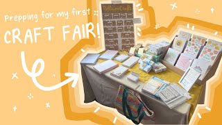 Preparing for my First Craft Fair | Small Business Art Studio Vlog