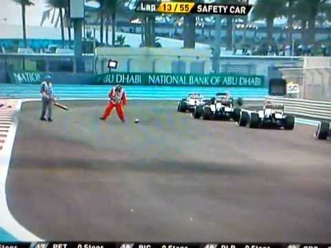 F1 Abu Dhabi 2012 Vettel's angry team radio during safety car