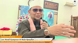 Download lagu “Cara Meraih Keampunan Di Bulan Ramadhan' - Dato' Dr. Badli Shah Alauddin mp3