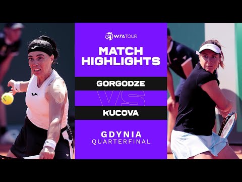 Ekaterine Gorgodze vs. Kristina Kucova | 2021 Gdynia Quarterfinal | WTA Match Highlights