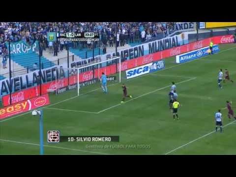 Gol de Romero. Racing 1 - Lanús 1. Fecha 6. Torneo Primera División 2014. Fútbol Para Todos
