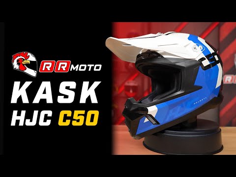 HJC C50 _ kask crossowy z szybkim demontażem daszka