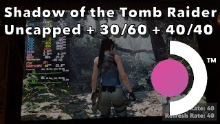 Steam Deck: Uncapped, 40fps/40 and 30fps/60 Testing on Shadow of the Tomb Raider