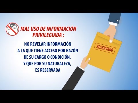Prohibición de hacer mal uso de la información privilegiada