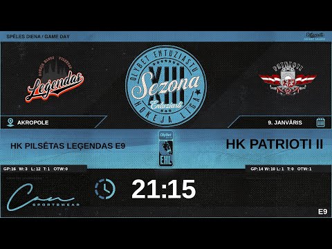 2024 01 09 | HK PILSĒTAS LEĢENDAS E9 (PL3) - HK PATRIOTI II (PT3) | E9