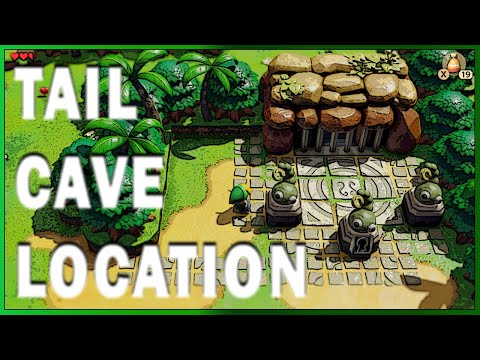 The Legend of Zelda Link's Awakening - How to Open the Tail Cave Gate (Tail Key Location)