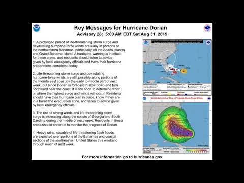 Weather Xtreme Video - Saturday, August 31st, 2019