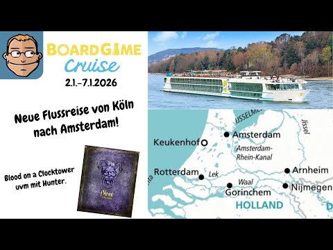 River cruise for board gamers to Amsterdam - Boardgame Cruise January 2026 - I'm in!