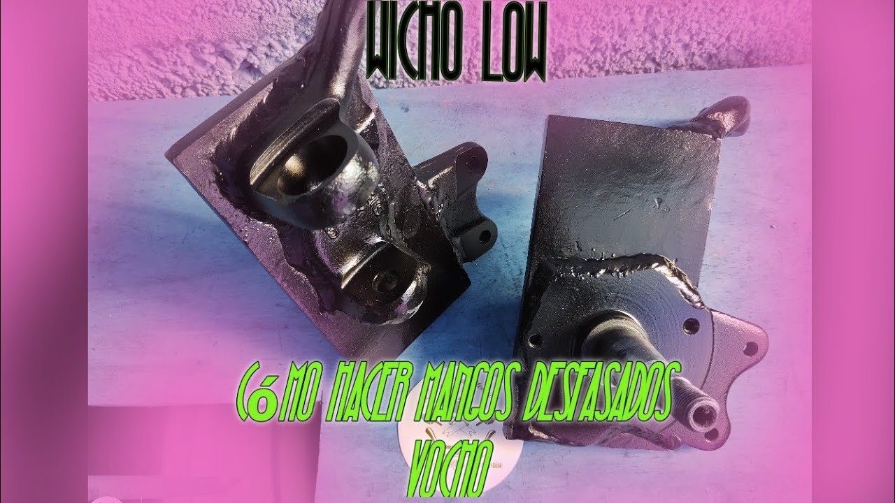 cómo hacer unos mangos desfasados para Vocho paso a paso