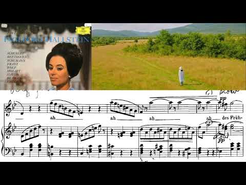 "Frühlingsstimmen" (Voice of Spring) with score, Ingeborg Hallstein